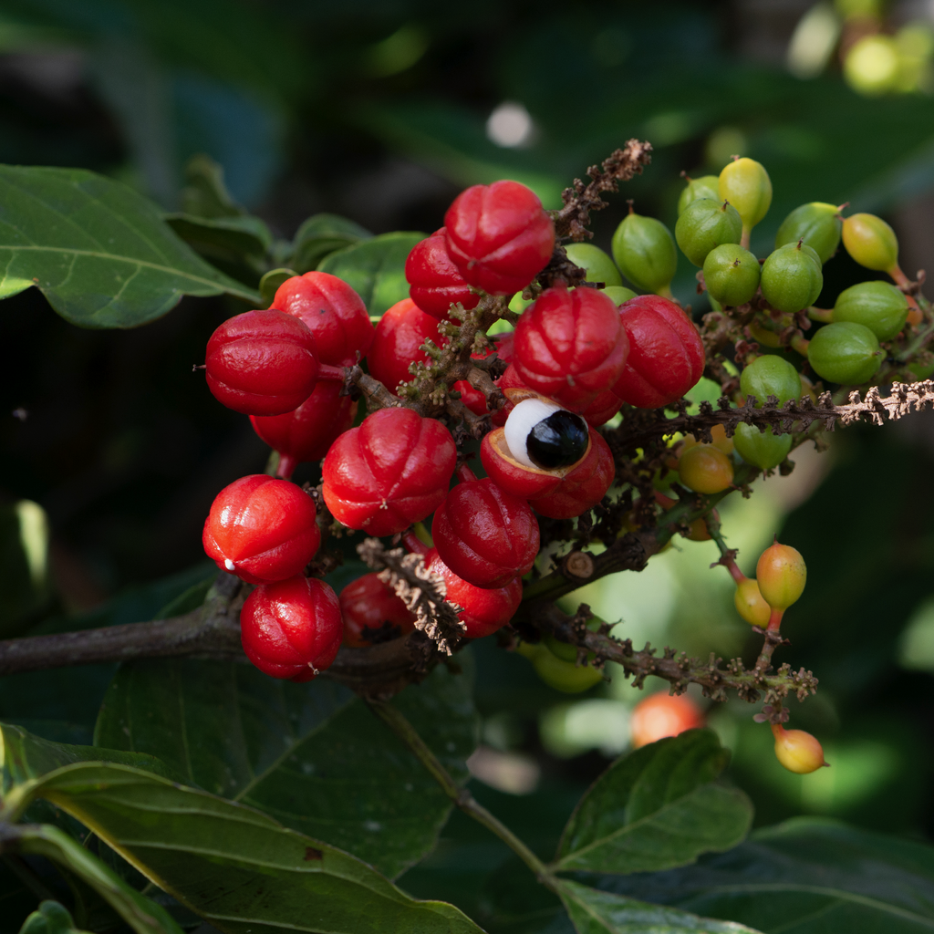 Guaraná berry growing in the wild